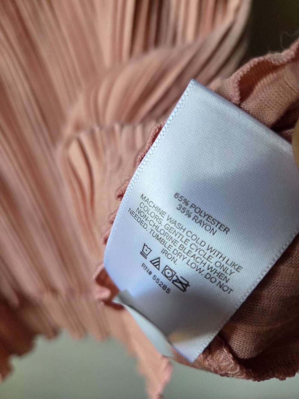 NWT EXPRESS BLUSH PINK ACCORDION / PLEATED TANK TOP SIZE L - Picture 8 of 10